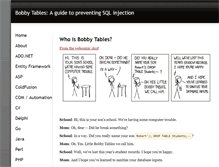 Tablet Screenshot of bobby-tables.com